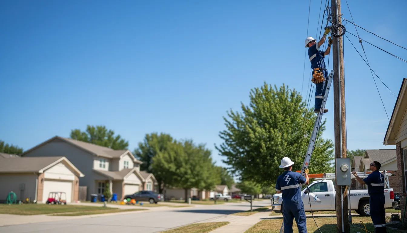 Residential electrician providing installation services in Akron, PA